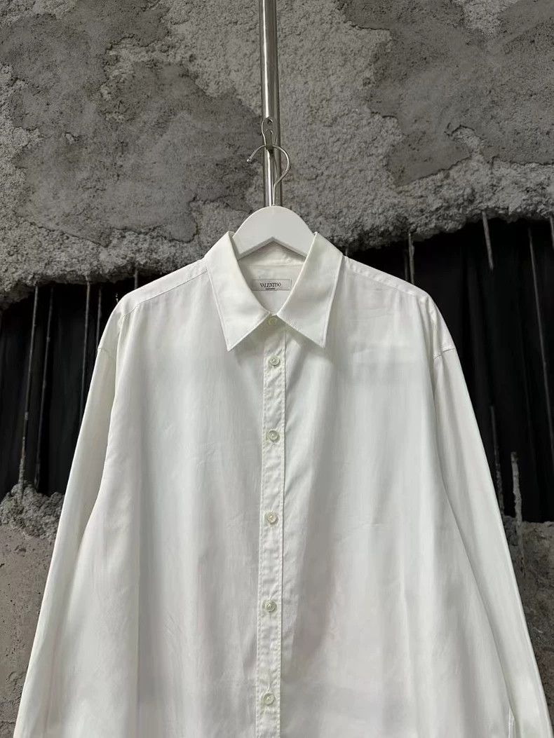 Valentino Valention Long Sleeve Shirt in White Size US M / EU 48-50 / 2 - 3 Thumbnail