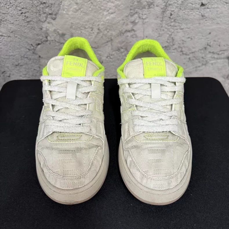 Fendi Fendi Sneakers in Gray with Neon Accents Size US 10 / EU 43 - 6 Thumbnail