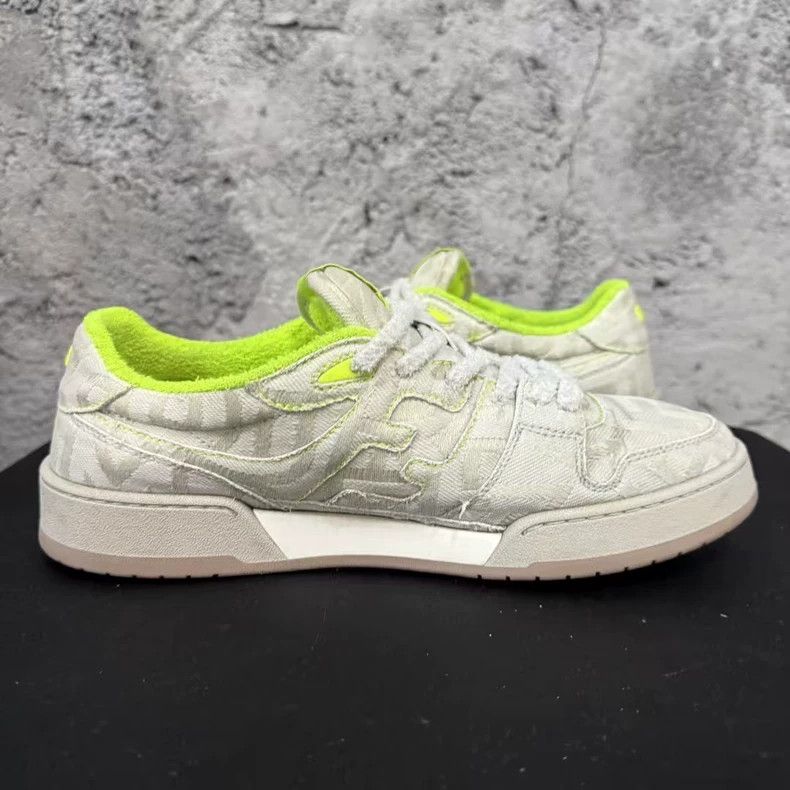 Fendi Fendi Sneakers in Gray with Neon Accents Size US 10 / EU 43 - 4 Thumbnail