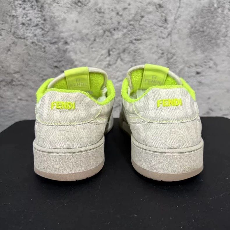 Fendi Fendi Sneakers in Gray with Neon Accents Size US 10 / EU 43 - 3 Thumbnail