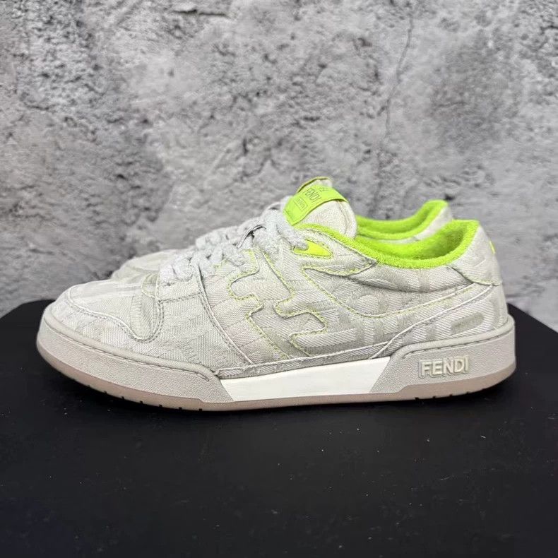 Fendi Fendi Sneakers in Gray with Neon Accents Size US 10 / EU 43 - 2 Thumbnail
