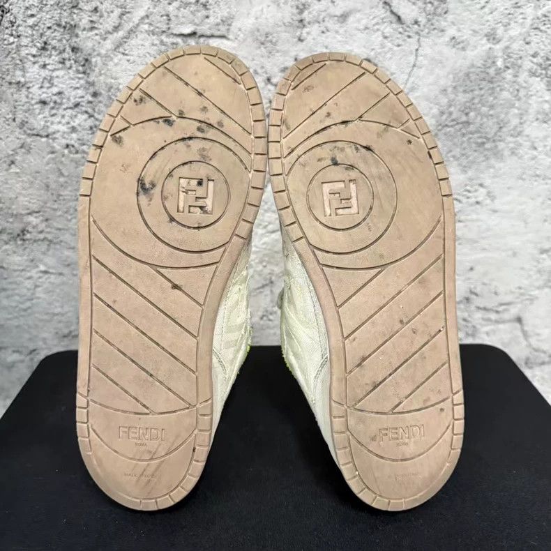 Fendi Fendi Sneakers in Gray with Neon Accents Size US 10 / EU 43 - 7 Thumbnail