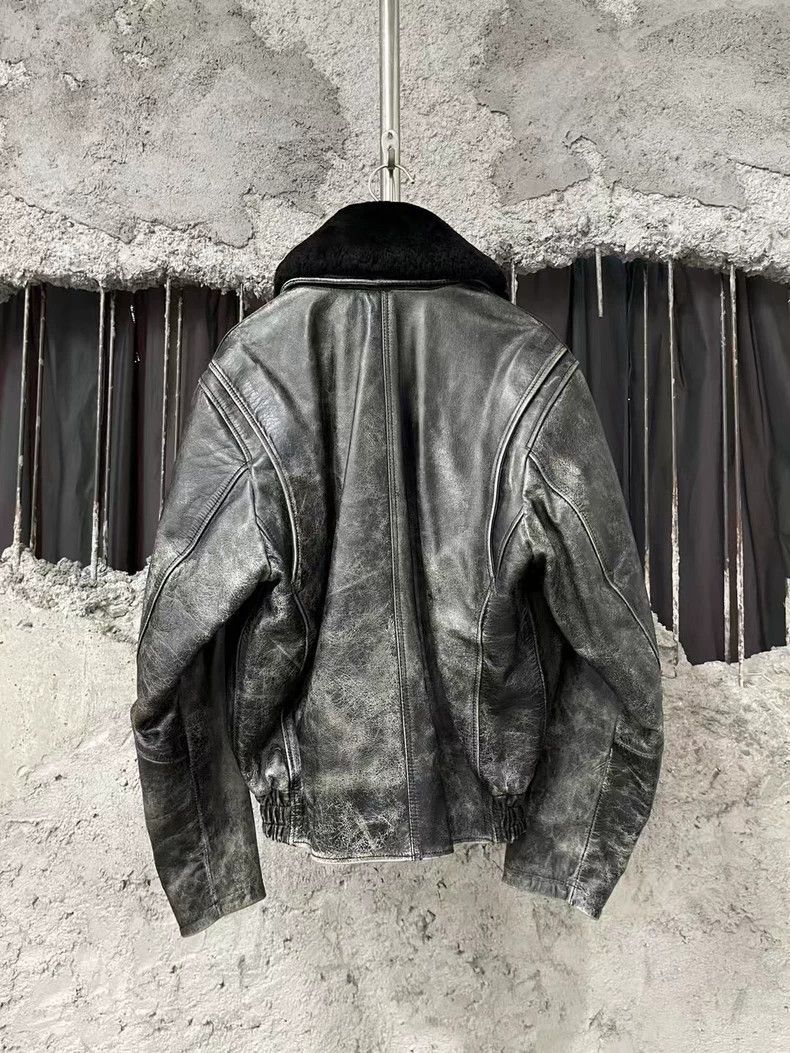 Diesel Diesel Vintage Boxy Leather Jacket Size US M / EU 48-50 / 2 - 2 Thumbnail