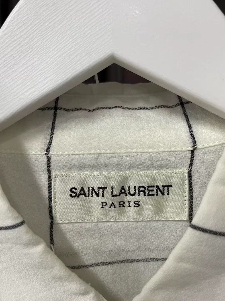Saint Laurent Paris Saint Laurent Long Sleeve Checkered Shirt Size US S / EU 44-46 / 1 - 6 Thumbnail