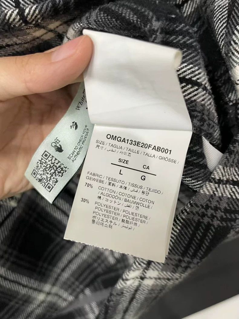Off-White Off White Long Sleeve Checkered Shirt Size US L / EU 52-54 / 3 - 7 Thumbnail
