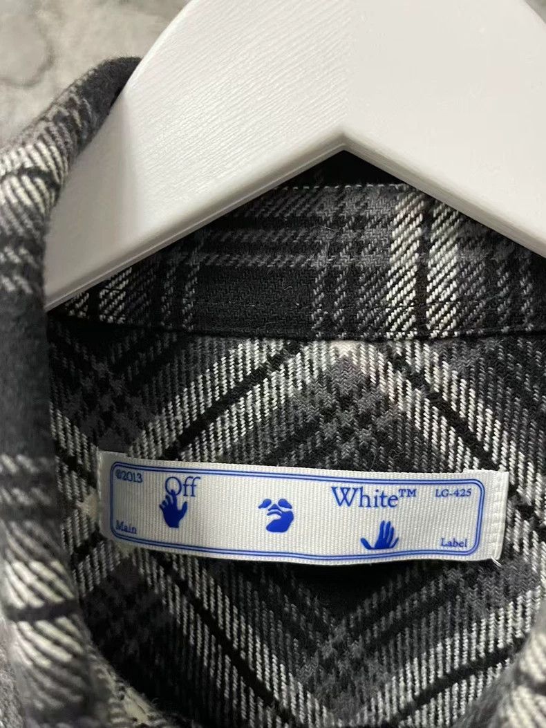 Off-White Off White Long Sleeve Checkered Shirt Size US L / EU 52-54 / 3 - 6 Thumbnail