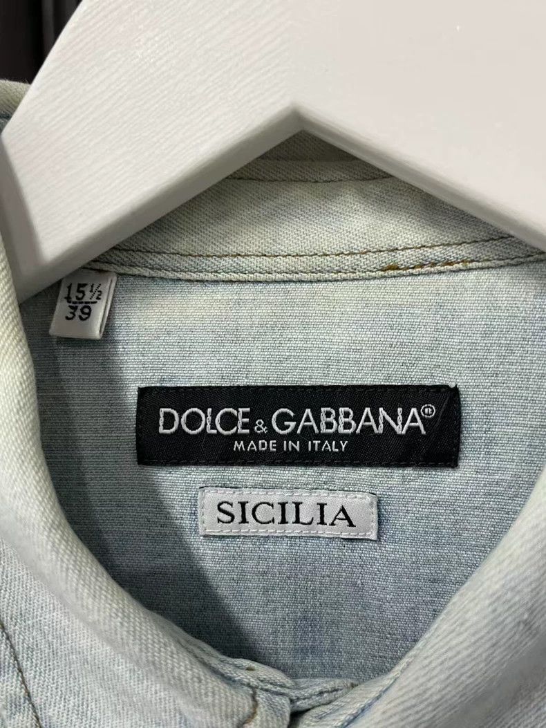 Dolce & Gabbana Dolce & Gabbana Denim Long Sleeve Shirt Size US M / EU 48-50 / 2 - 7 Thumbnail