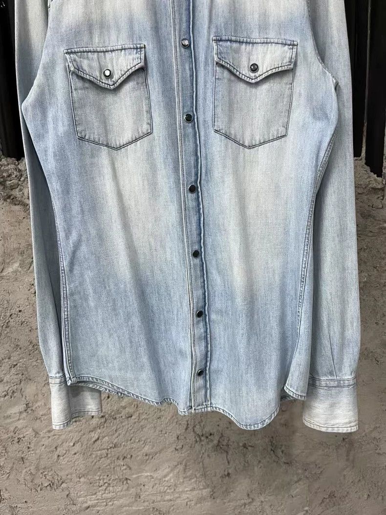 Dolce & Gabbana Dolce & Gabbana Denim Long Sleeve Shirt Size US M / EU 48-50 / 2 - 4 Thumbnail