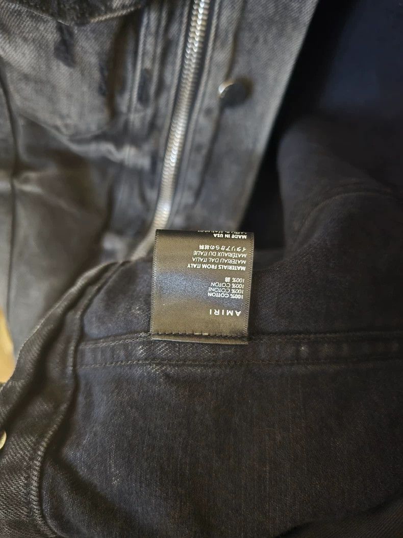 Amiri Amiri Mx2 black cashew flower denim jacket -DMC Size US L / EU 52-54 / 3 - 5 Thumbnail