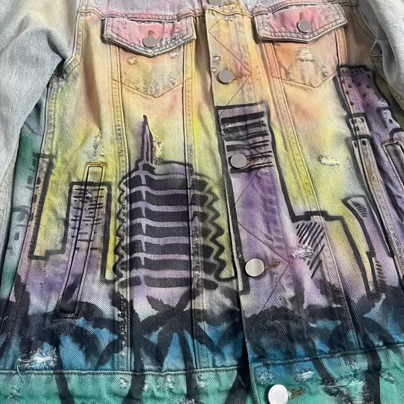 Amiri Vintage Airbrush Hollywood Trucker Jacket Size US M / EU 48-50 / 2 - 3 Thumbnail