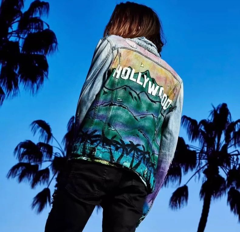 Amiri Vintage Airbrush Hollywood Trucker Jacket Size US M / EU 48-50 / 2 - 8 Thumbnail