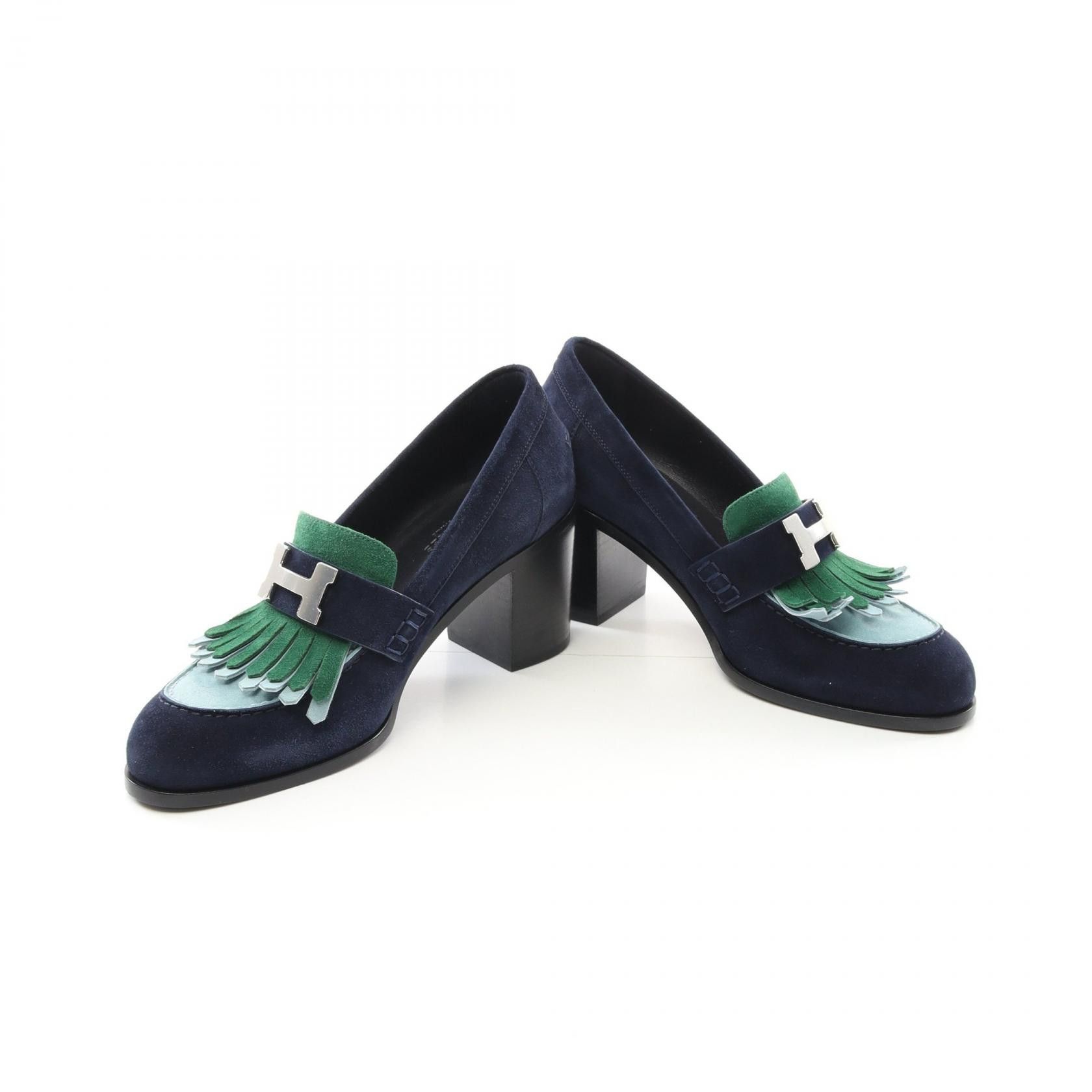 Hermes Hermes Hermes Elysee 70 Suede Pumps Suede Shoes Size ONE SIZE - 3 Thumbnail