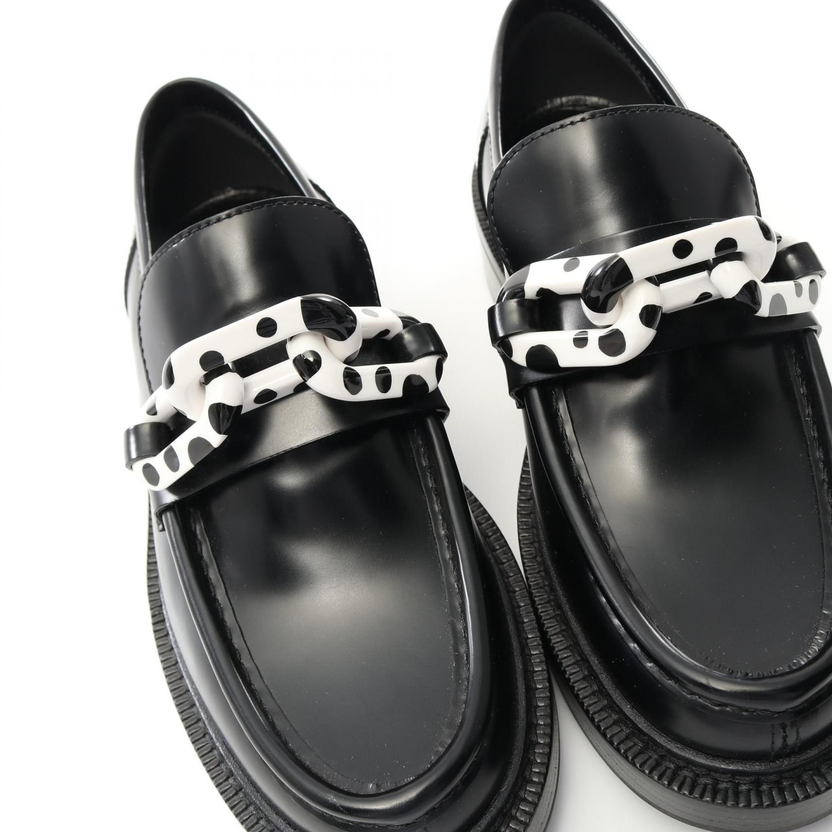 Louis Vuitton Louis Vuitton Louis Vuitton Louis Vuitton × Yayoi Kusama Academy Line Leather Loafers Limited Leather Shoes Size ONE SIZE - 8 Thumbnail