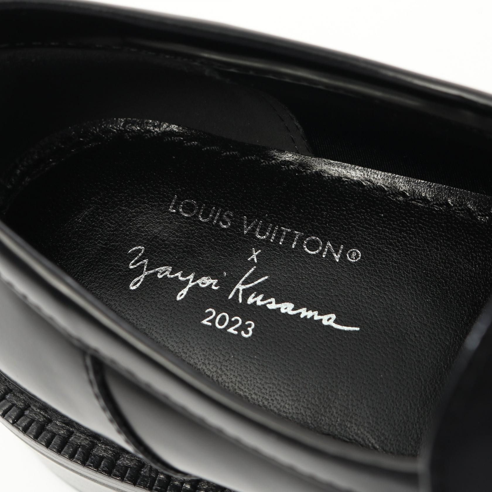 Louis Vuitton Louis Vuitton Louis Vuitton Louis Vuitton × Yayoi Kusama Academy Line Leather Loafers Limited Leather Shoes Size ONE SIZE - 5 Thumbnail