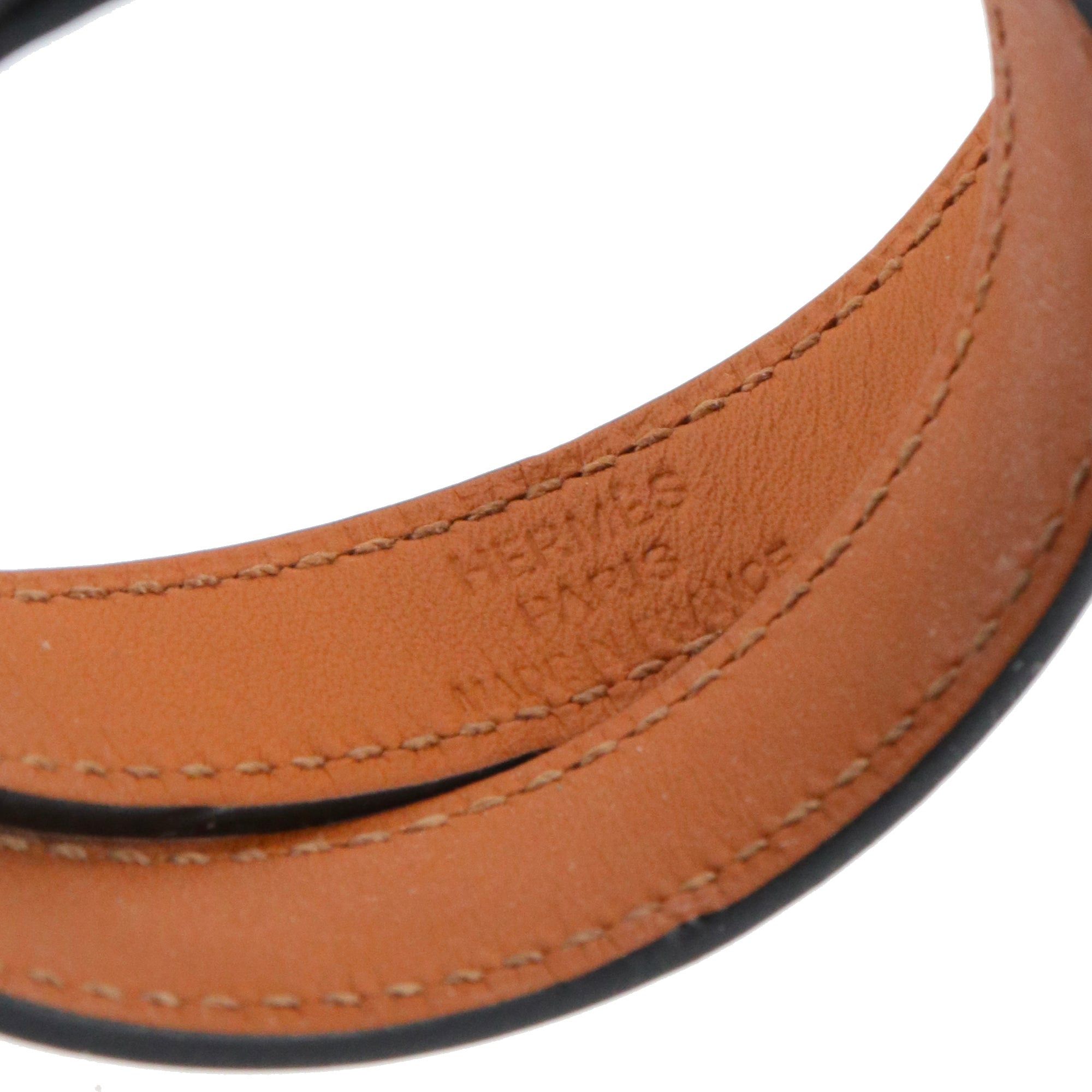 Hermes HERMÈS - Hermès Kelly double-wrap bracelet in black leather (S) Size ONE SIZE - 4 Thumbnail