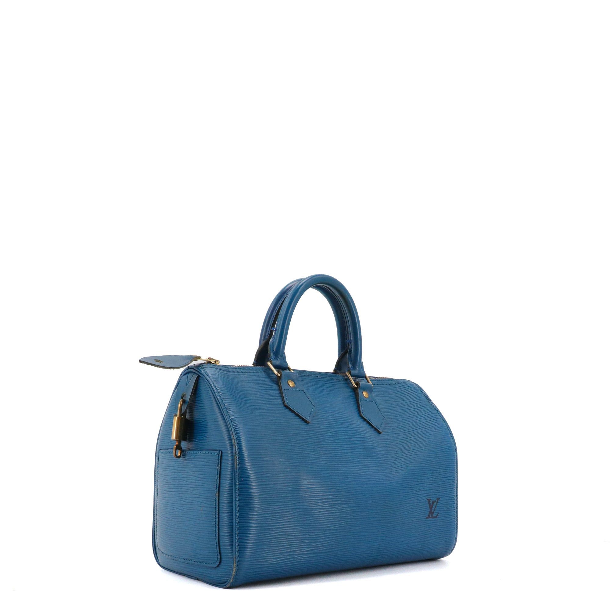 Louis Vuitton LOUIS VUITTON - Louis Vuitton Speedy 25 handbag in blue epi leather Size ONE SIZE - 2 Thumbnail
