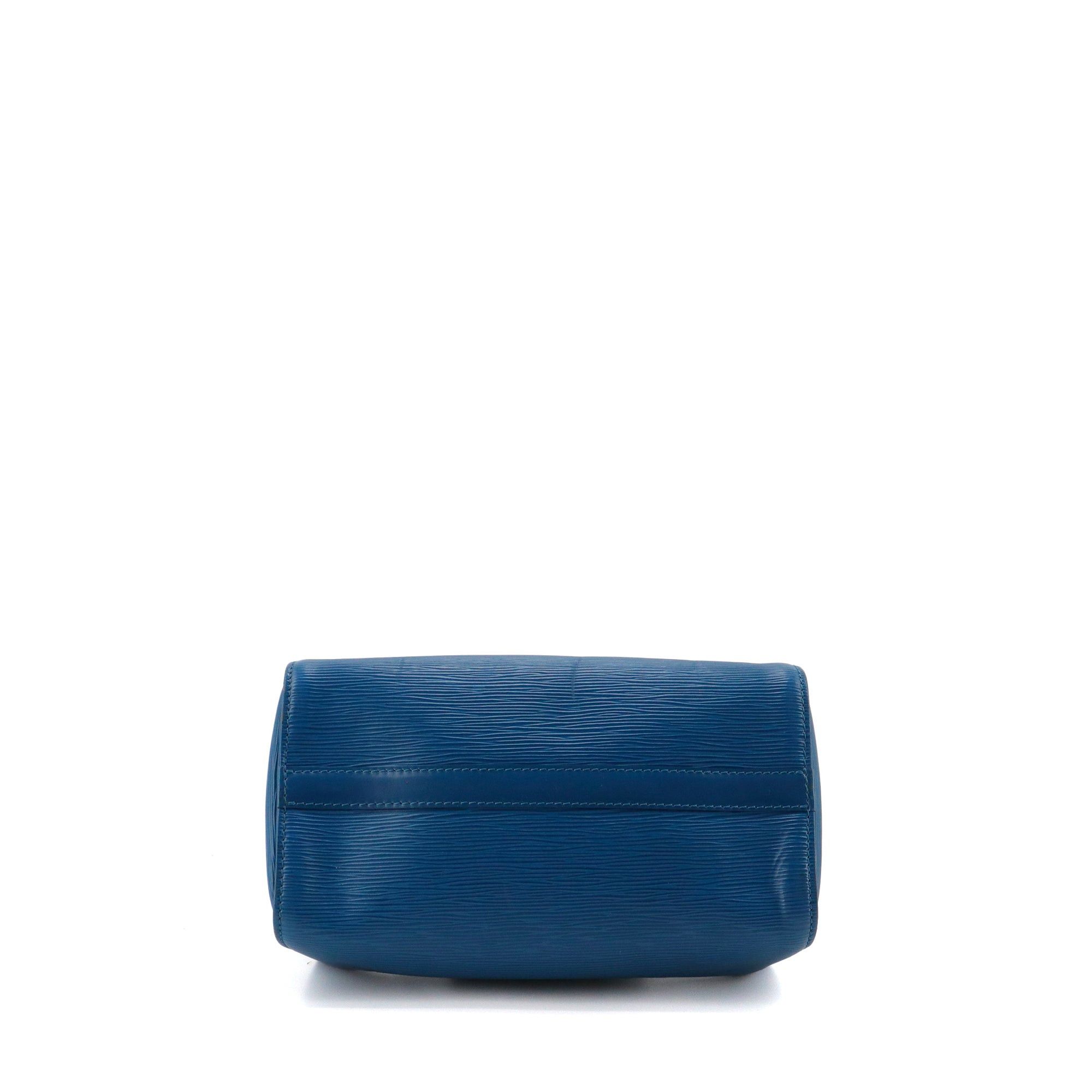 Louis Vuitton LOUIS VUITTON - Louis Vuitton Speedy 25 handbag in blue epi leather Size ONE SIZE - 4 Thumbnail