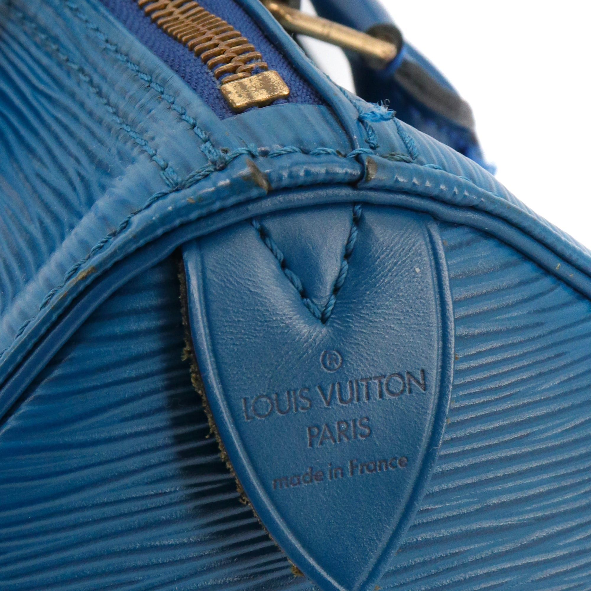 Louis Vuitton LOUIS VUITTON - Louis Vuitton Speedy 25 handbag in blue epi leather Size ONE SIZE - 7 Thumbnail