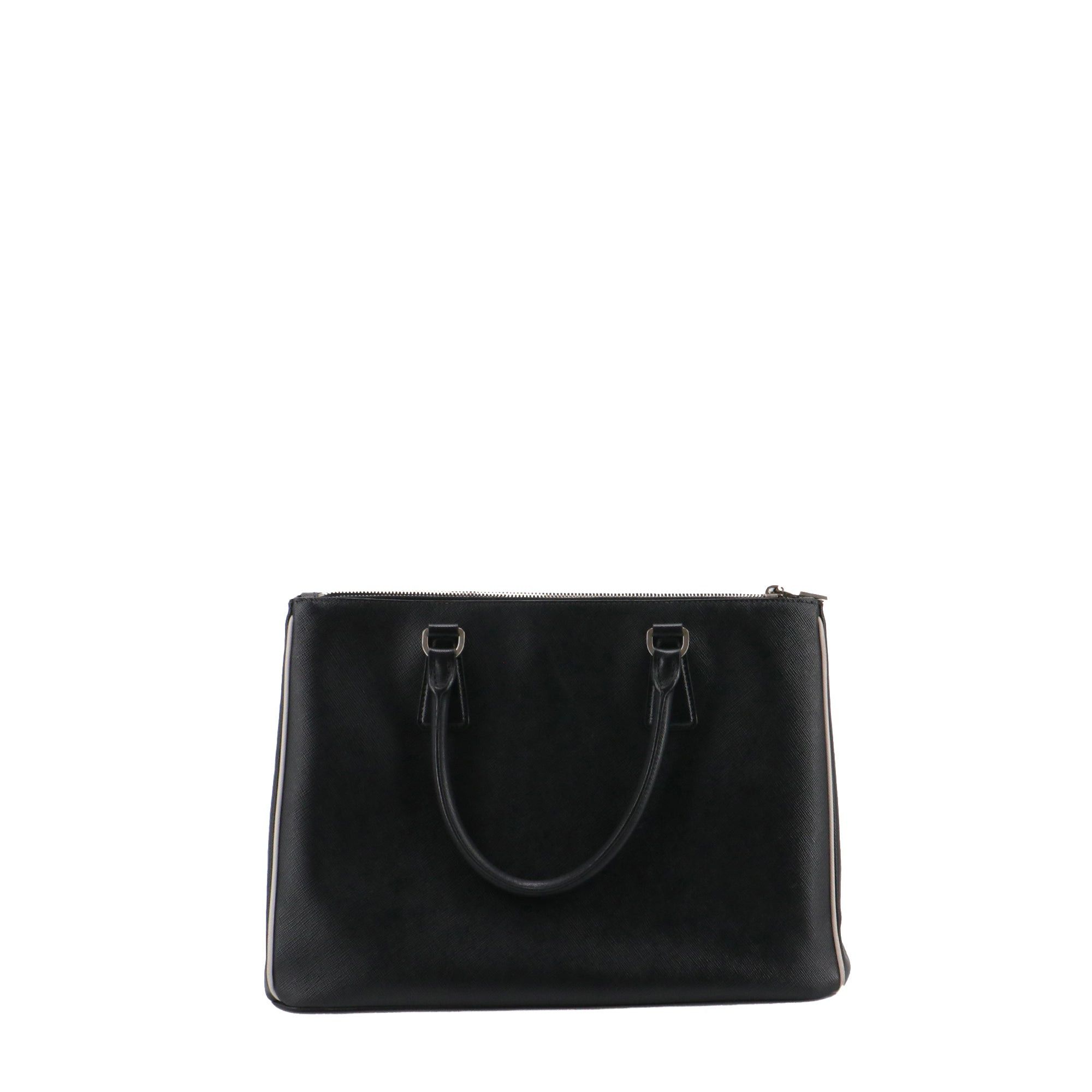Prada PRADA - Prada Galleria handbag in black grained leather Size ONE SIZE - 3 Thumbnail
