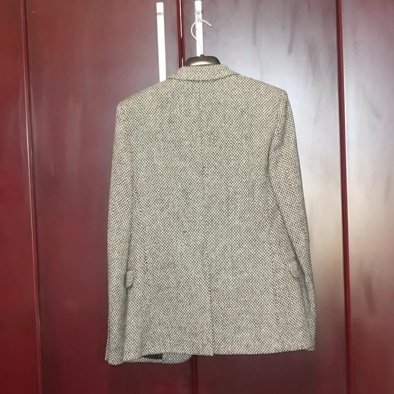 Saint Laurent Paris Saint Laurent Herringbone Wool Blazer Size 44 Size US L / EU 52-54 / 3 - 2 Thumbnail