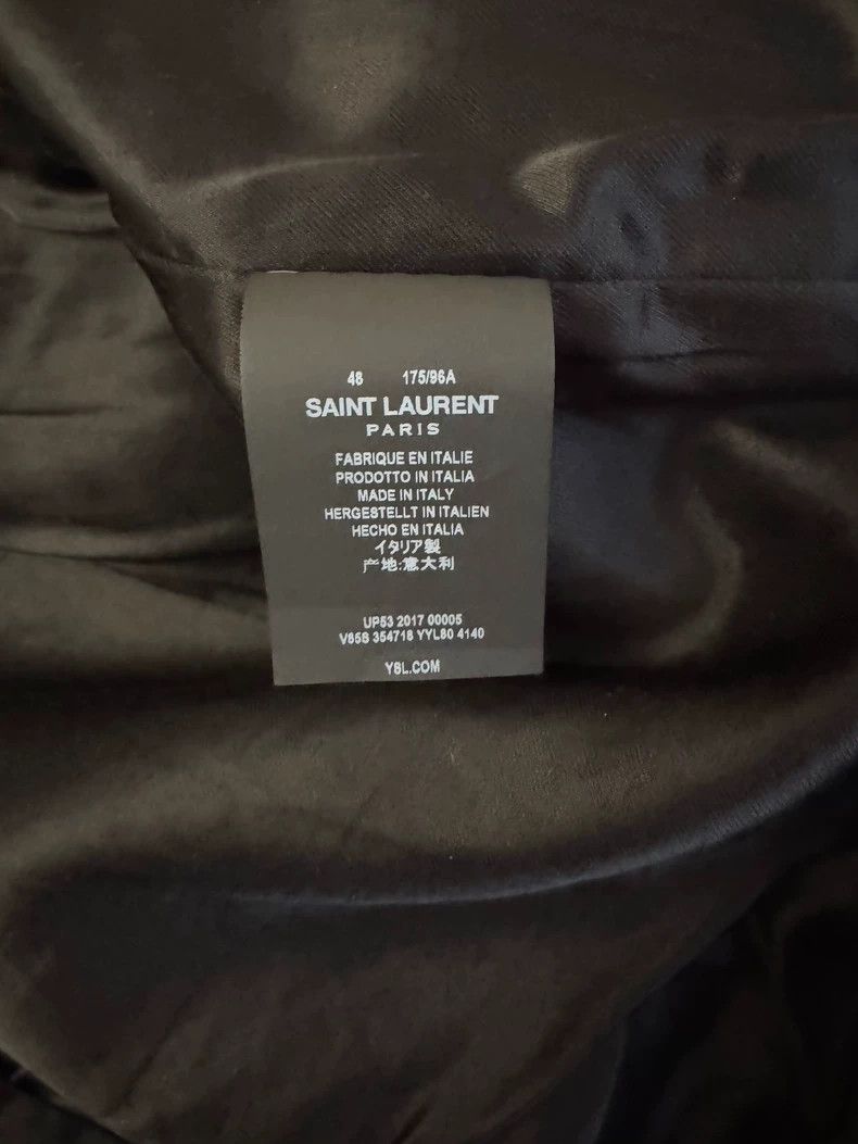Saint Laurent Paris Saint Laurent Baseball Jacket in Navy Color Size US L / EU 52-54 / 3 - 6 Thumbnail
