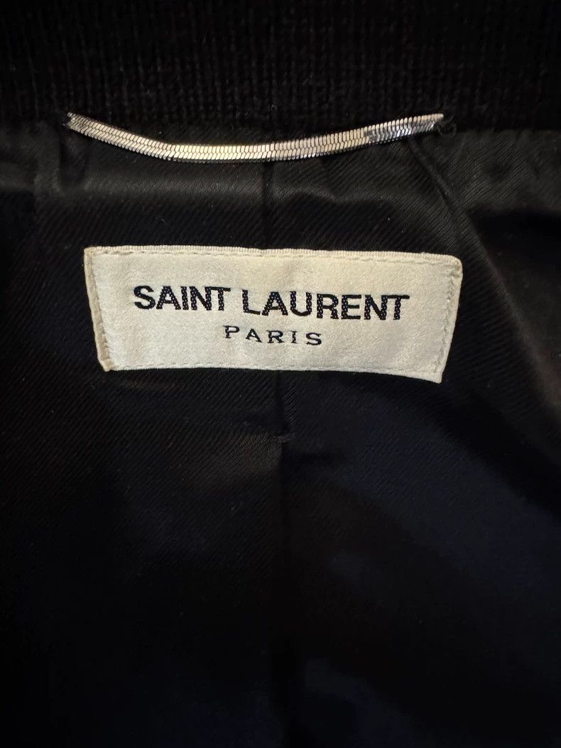 Saint Laurent Paris Saint Laurent Baseball Jacket in Navy Color Size US L / EU 52-54 / 3 - 5 Thumbnail