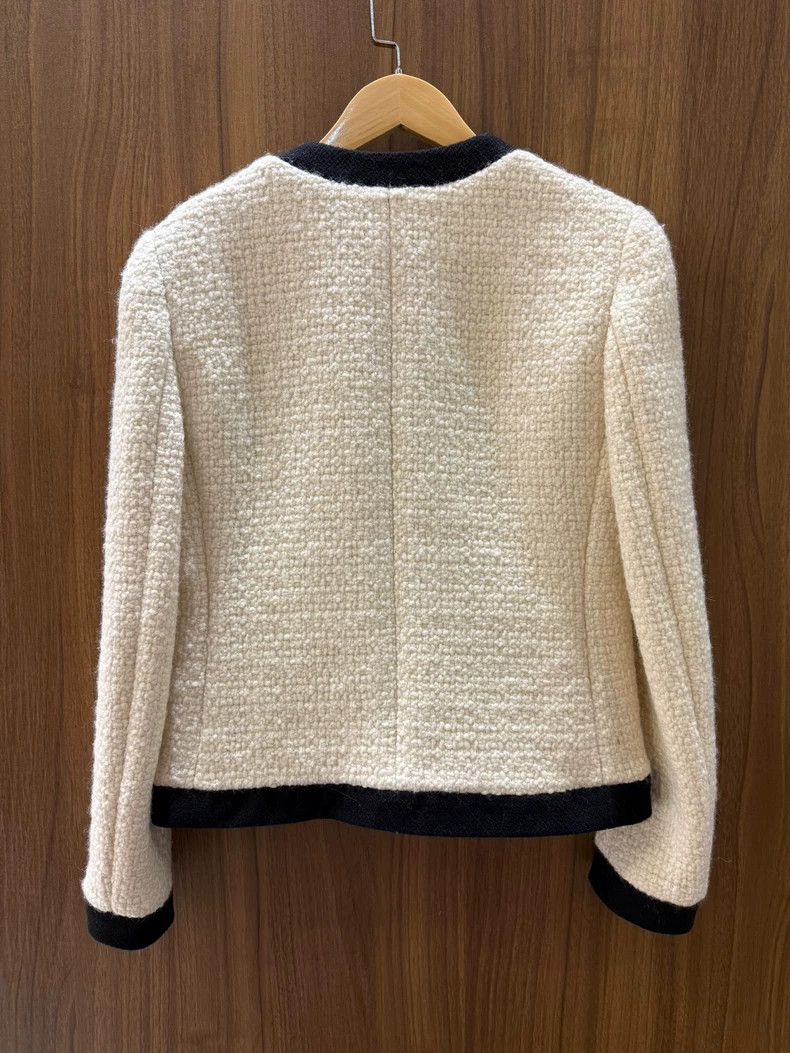 Saint Laurent Paris Saint Laurent Contrast Trim Tweed Jacket Size US M / EU 48-50 / 2 - 2 Thumbnail
