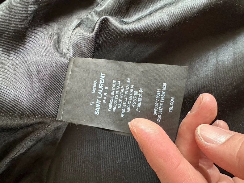 Saint Laurent Paris Grey Saint Laurent Baseball Jacket Size US L / EU 52-54 / 3 - 3 Thumbnail