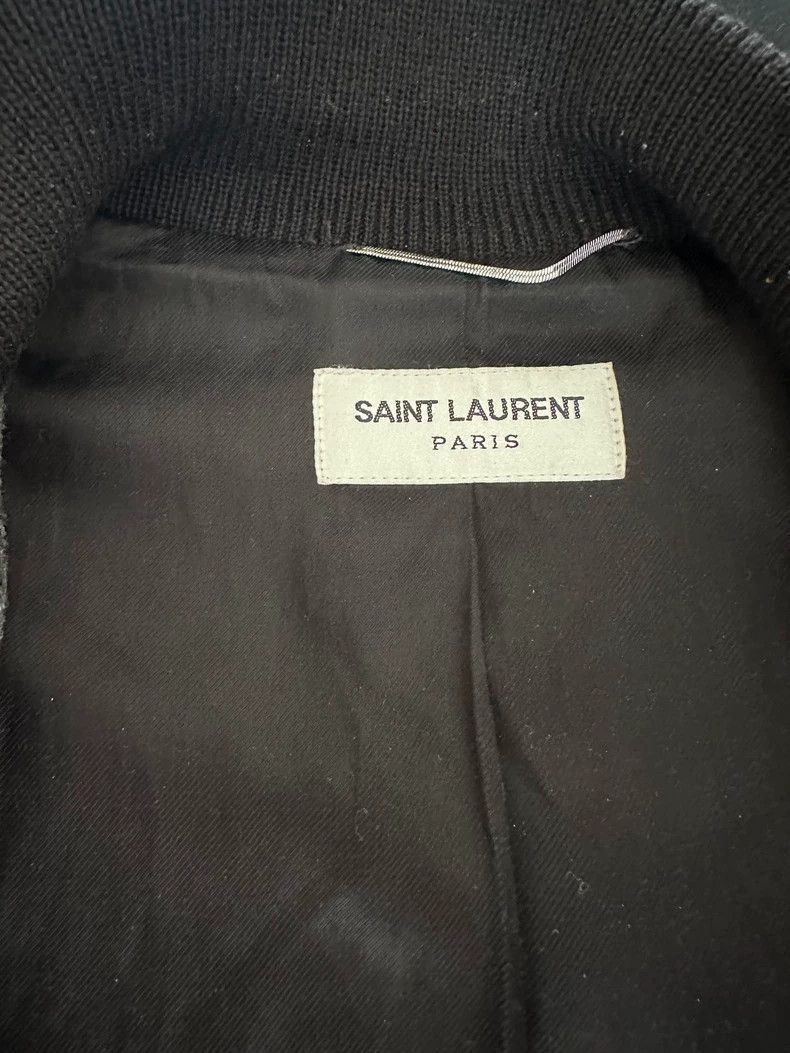 Saint Laurent Paris Grey Saint Laurent Baseball Jacket Size US L / EU 52-54 / 3 - 2 Thumbnail