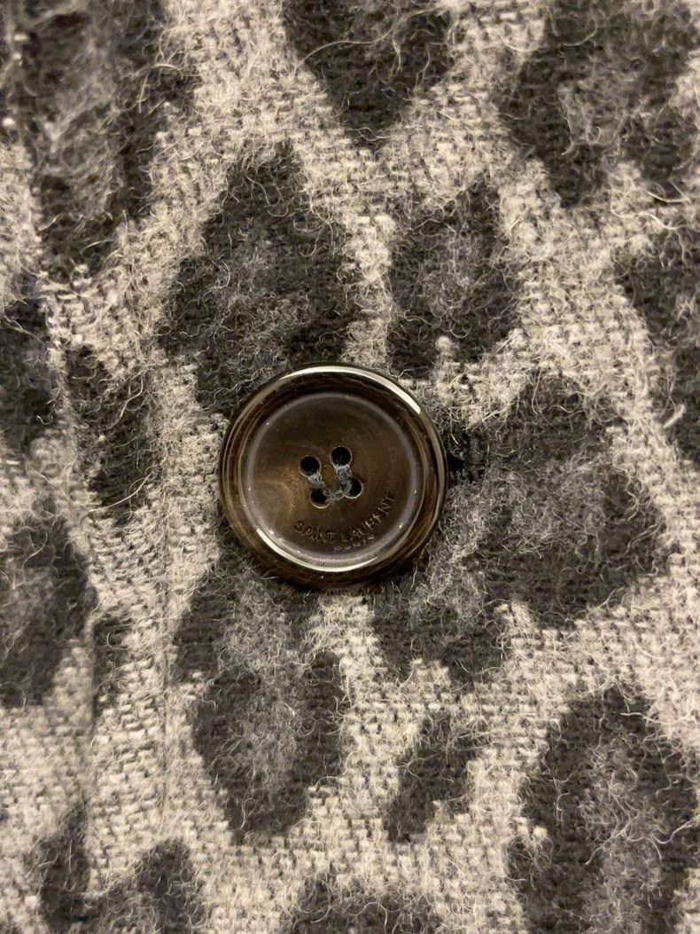 Saint Laurent Paris Saint Laurent Grey Leopard Print Coat Size US M / EU 48-50 / 2 - 4 Thumbnail