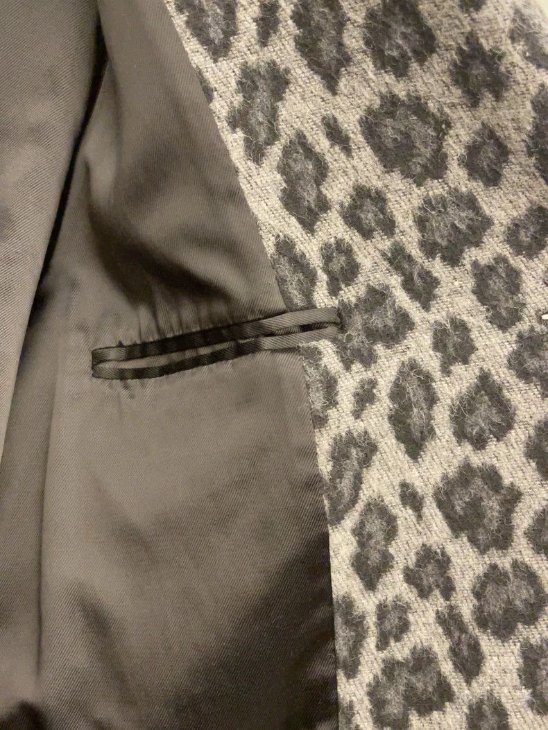 Saint Laurent Paris Saint Laurent Grey Leopard Print Coat Size US M / EU 48-50 / 2 - 5 Thumbnail