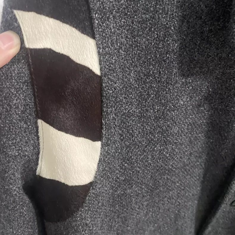 Saint Laurent Paris Saint Laurent Grey Baseball Jacket with Stripes Size US XL / EU 56 / 4 - 7 Thumbnail