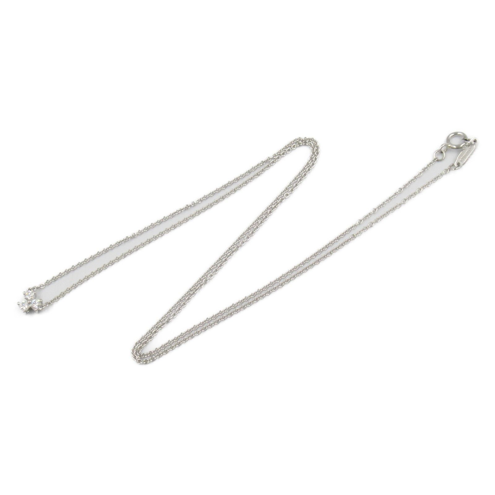 Tiffany & Co. Tiffany & Co Tiffany & Co. Aria Pt950 Diamond Necklace Metal Necklace Size ONE SIZE - 3 Thumbnail
