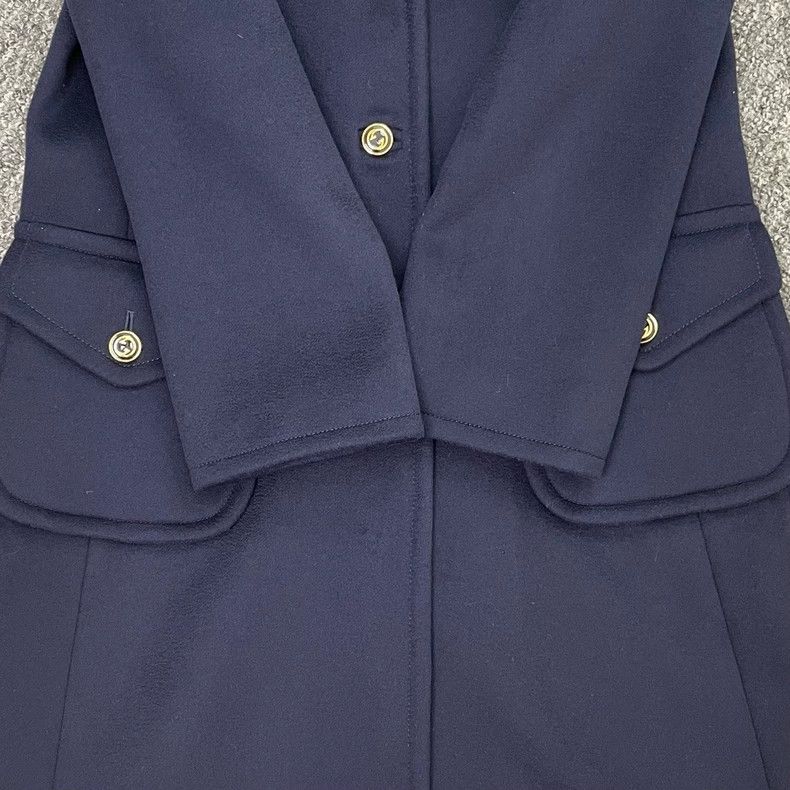 Gucci Gucci Navy Blue Coat with Gold Hardware Size US XL / EU 56 / 4 - 5 Thumbnail