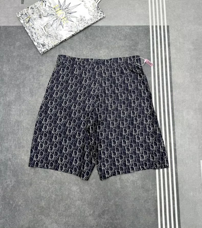 Dior Dior Men Navy Logo Pattern Shorts Size US 31 - 5 Thumbnail