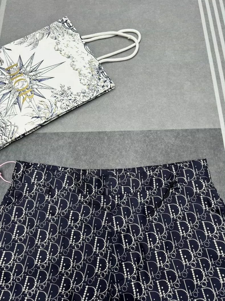 Dior Dior Men Navy Logo Pattern Shorts Size US 31 - 2 Thumbnail