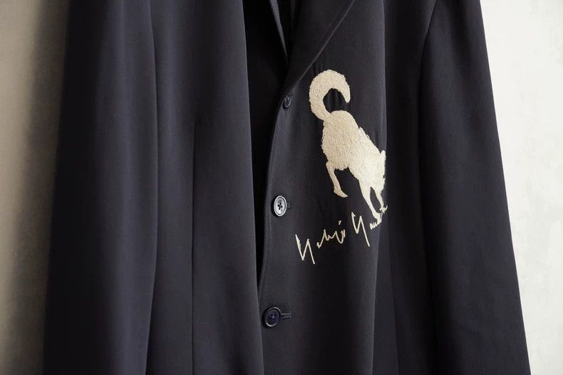 Yohji Yamamoto Yohji Yamamoto Embroidered Jacket Size US M / EU 48-50 / 2 - 2 Thumbnail
