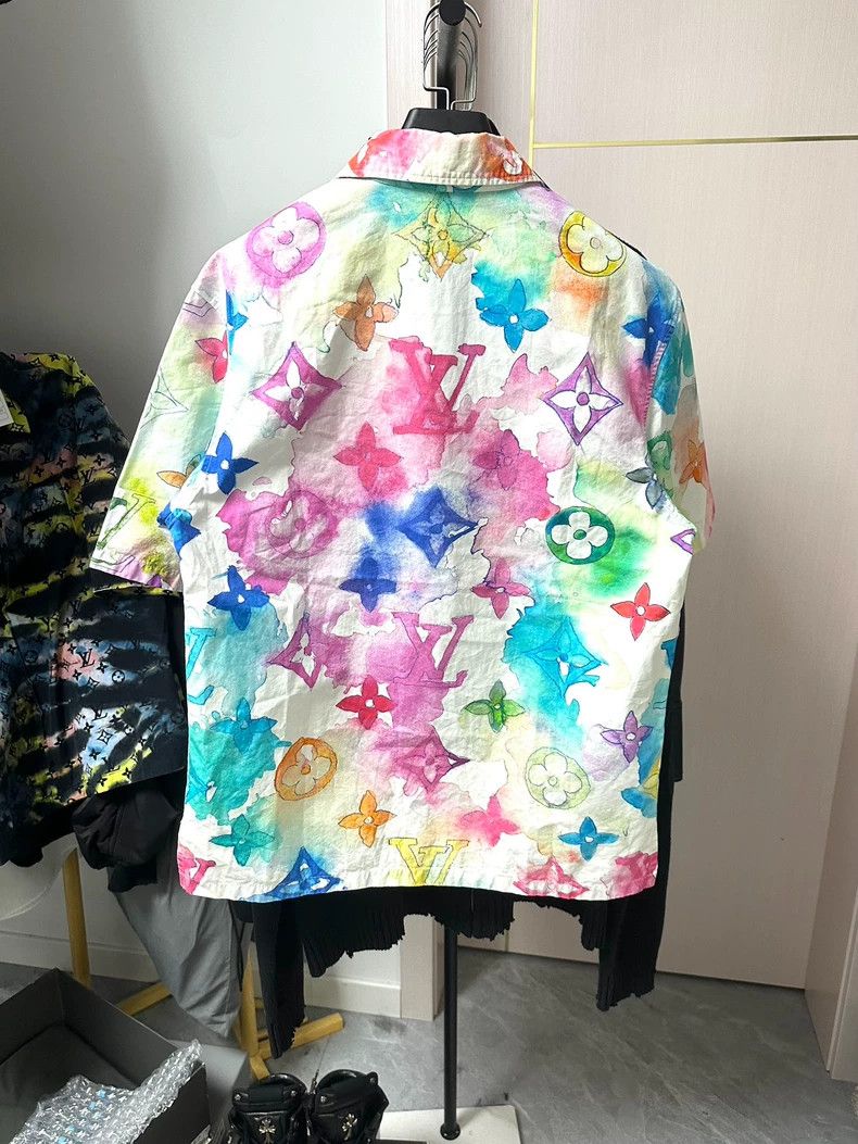 Louis Vuitton Louis Vuitton Watercolor Short Sleeve Shirt Size US XS / EU 42 / 0 - 2 Thumbnail