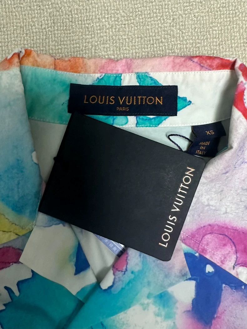 Louis Vuitton Louis Vuitton Watercolor Short Sleeve Shirt Size US XS / EU 42 / 0 - 4 Thumbnail