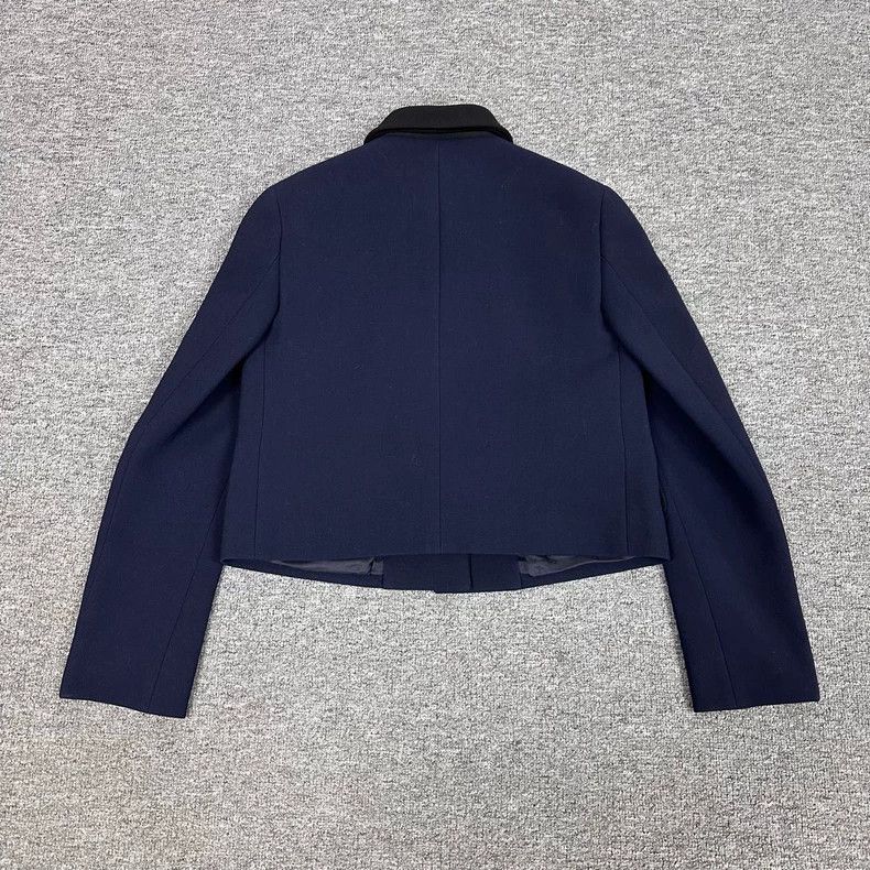 Prada Prada Double Collar Blazer Jacket Size US M / EU 48-50 / 2 - 2 Thumbnail