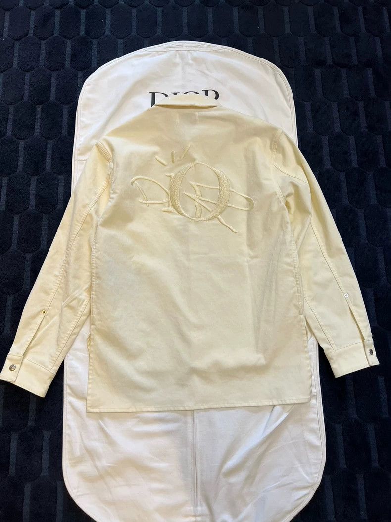 Dior Dior Cream Suede Shirt Jacket Size US M / EU 48-50 / 2 - 2 Thumbnail