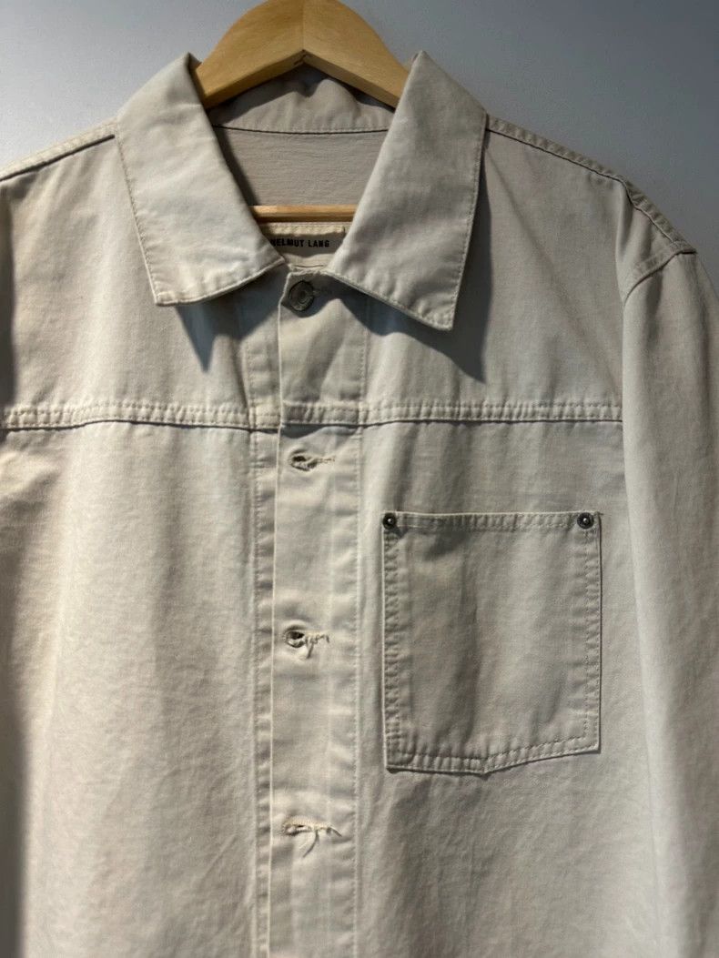 Helmut Lang Off-White Vintage Cotton Denim Jacket Size US L / EU 52-54 / 3 - 2 Thumbnail