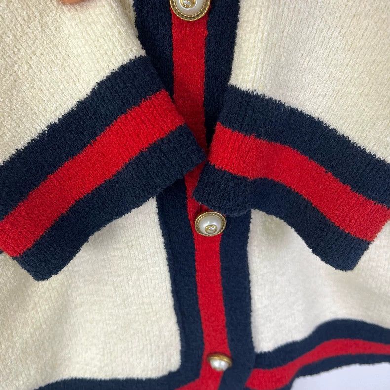 Gucci Gucci Red Blue Stripe Knit Cardigan Size US S / EU 44-46 / 1 - 6 Thumbnail