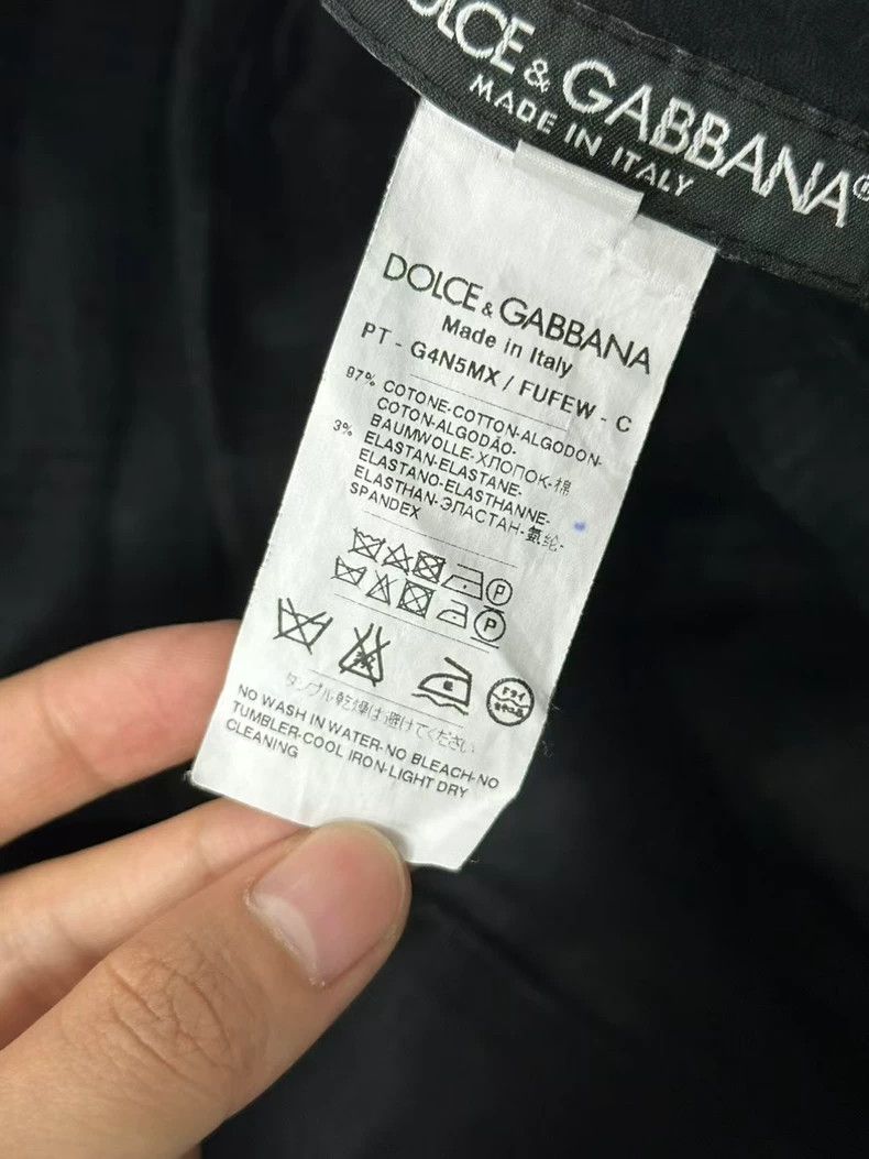 Dolce & Gabbana Dolce & Gabbana Black Dress Pants Size 48 Size 40" / US 18 - 6 Thumbnail
