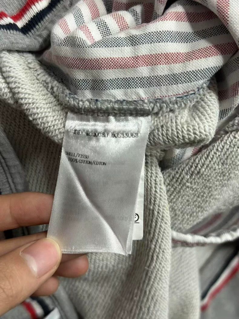 Thom Browne Thom Browne Gray Sweatpants with Stripes Size US 10 / EU 43 - 8 Thumbnail
