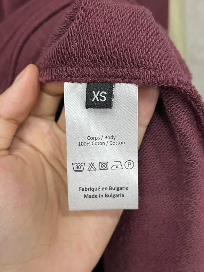 Y/Project Yproject Long Sleeve Hoodie in Burgundy Color Size US XS / EU 42 / 0 - 7 Thumbnail