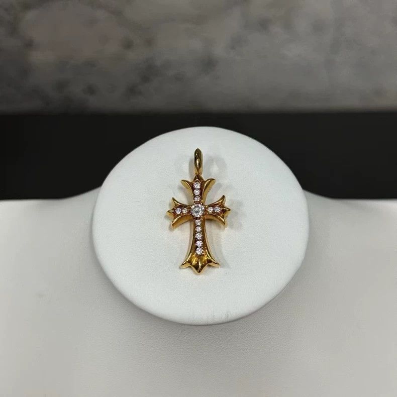 Chrome Hearts Chrome Hearts 22K Tiny Cross Pendant Size ONE SIZE - 1 Thumbnail
