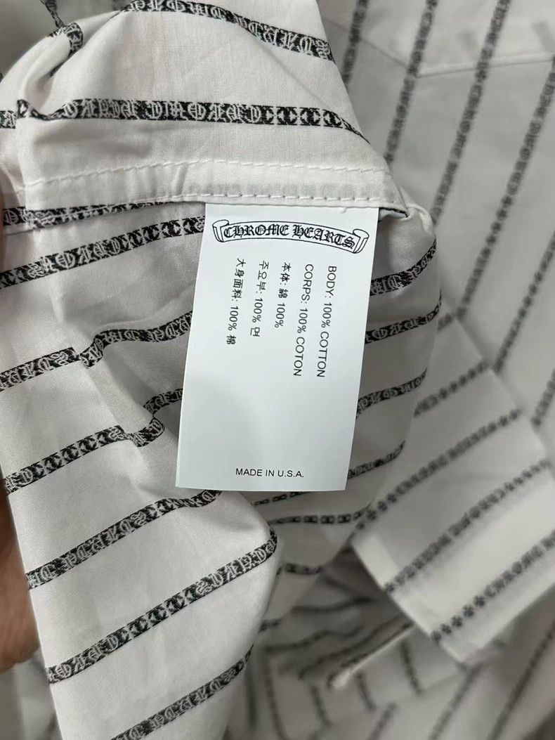 Chrome Hearts Chrome Hearts Striped Long Sleeve Shirt Size US M / EU 48-50 / 2 - 6 Thumbnail