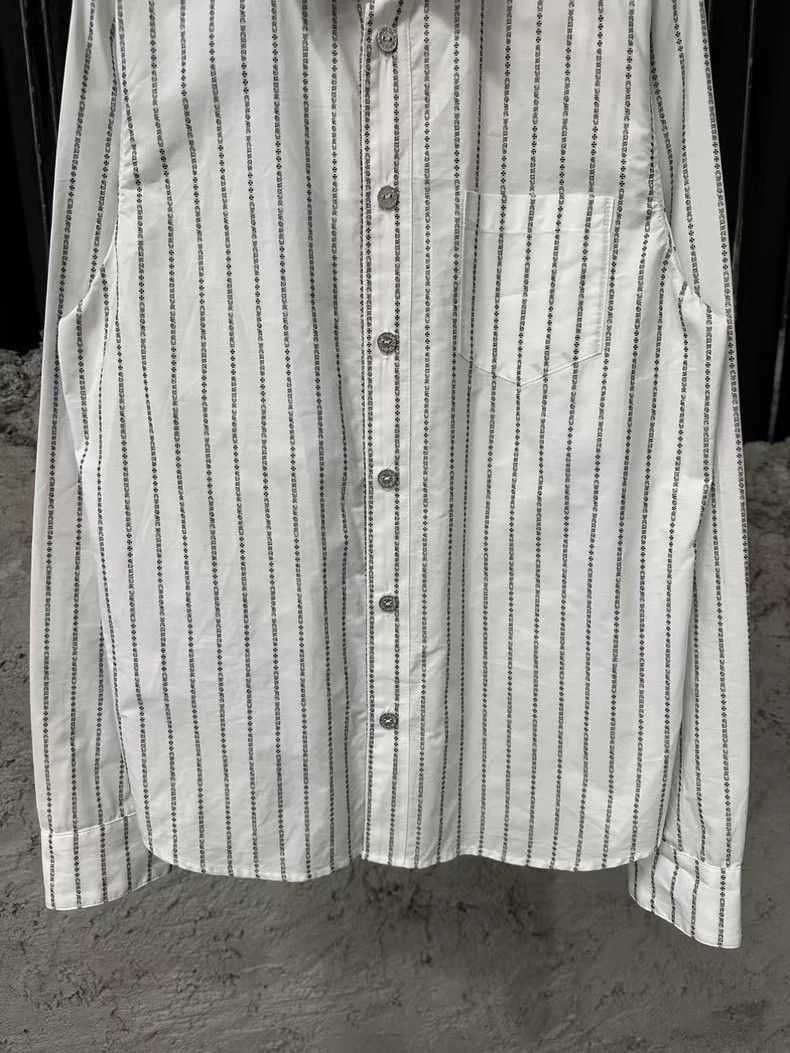 Chrome Hearts Chrome Hearts Striped Long Sleeve Shirt Size US M / EU 48-50 / 2 - 4 Thumbnail