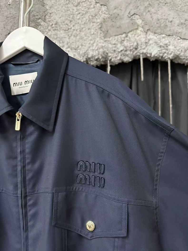 Miu Miu Miumiu Blue Jacket with Pockets Size US M / EU 48-50 / 2 - 5 Thumbnail
